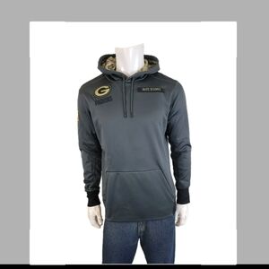Nike New NFL Salute To Service Green Bay Packers Hoodie Green Camo Mens Size M